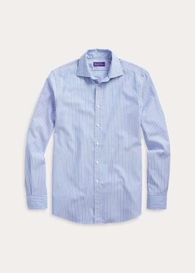 Camisa Oxford Ralph Lauren Hombre Azules - Striped - BNUJE6392